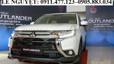 Bán xe Mitsubishi Outlander đời 2018, màu trắng, góp 90%xe,LH Lê Nguyệt: 0911.477.123