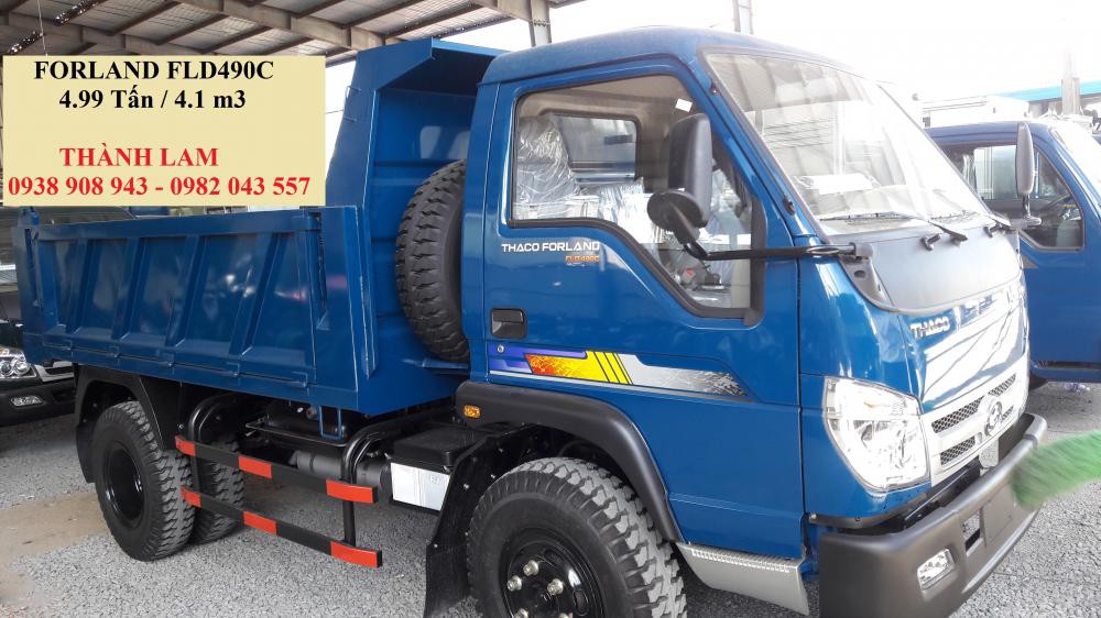 Xe ben Thaco Forland FLD490C tải trọng 5 tấn thùng 4m3/ 4 khối, xe ben ...