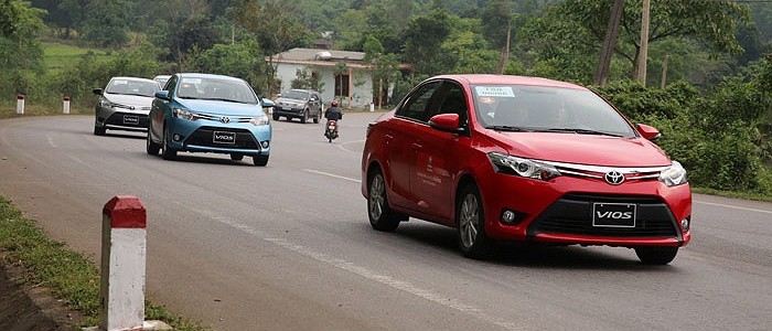 Mẫu sedan Toyota Vios là vua doanh số năm 2016 tại Việt Nam.