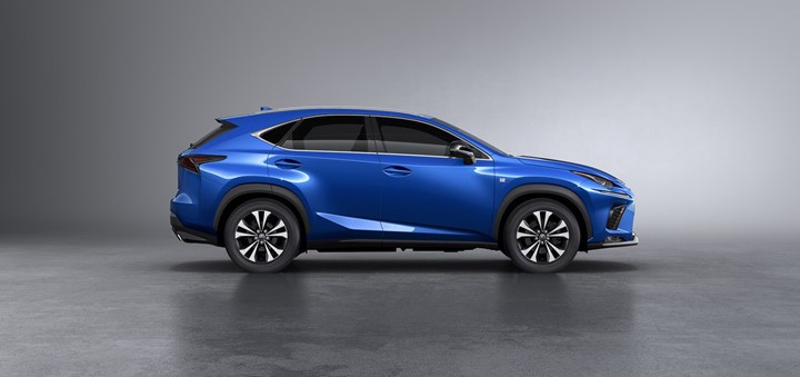 Lexus NX facelift được trang bị la-zăng hợp kim mới, kích thước 18 inch.