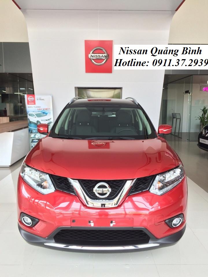 Nissan Quảng Bình bán xe X-trail 2.0 Mid Premium 2017, màu đỏ, ưu đãi sốc. Lh 0911.37.2939
