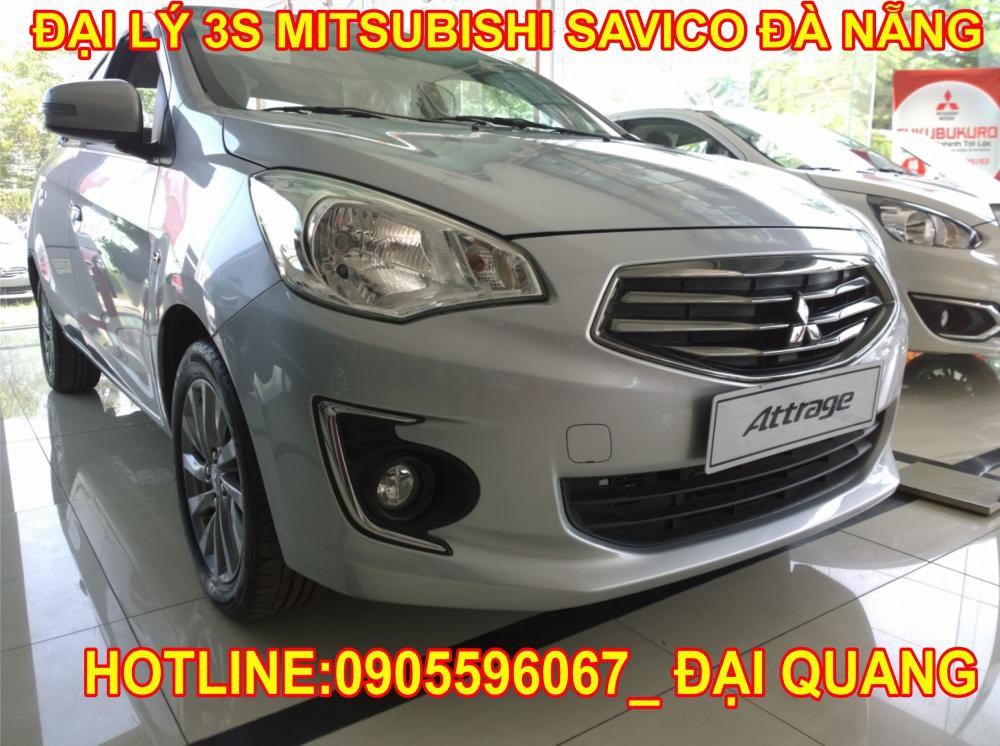 Bán Mitsubishi Attrage tại Đà Nẵng, màu bạc, nhập khẩu, hỗ trợ vay nhanh đến 80 %