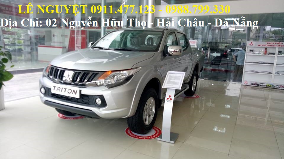 Xe bán tải MItsubishi Triton, giá rẻ nhất Đà Nẵng, trả góp 90%xe, LH Lê Nguyệt: 0911.477.123