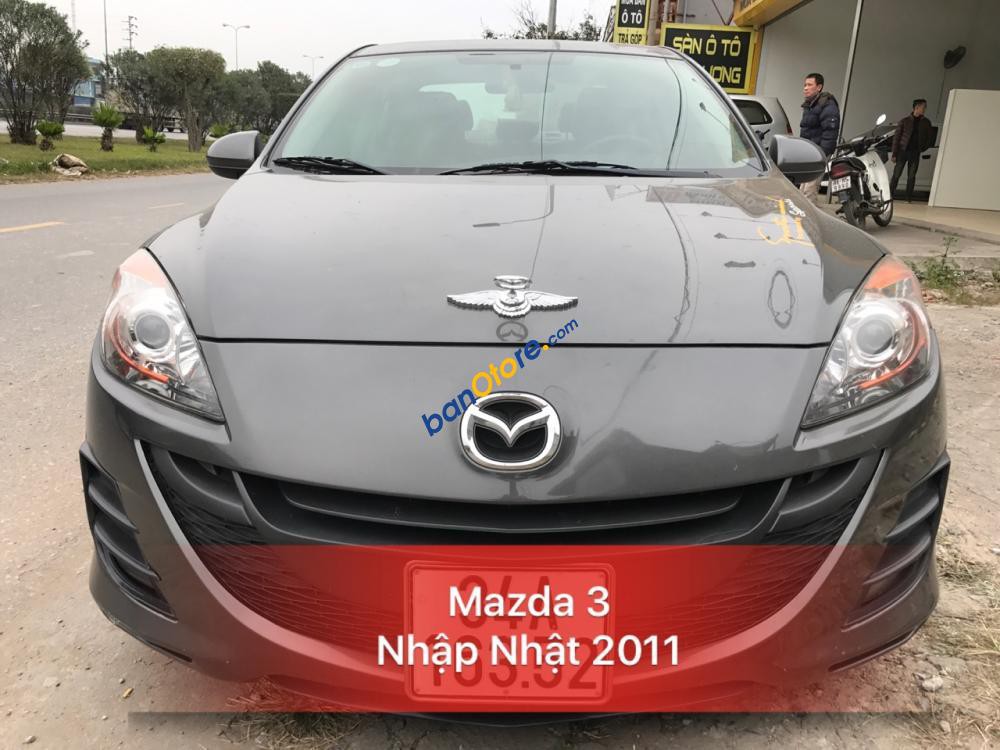 Bán Mazda 3 1.6AT SX 2011, màu xám, nhập khẩu nguyên chiếc số tự động