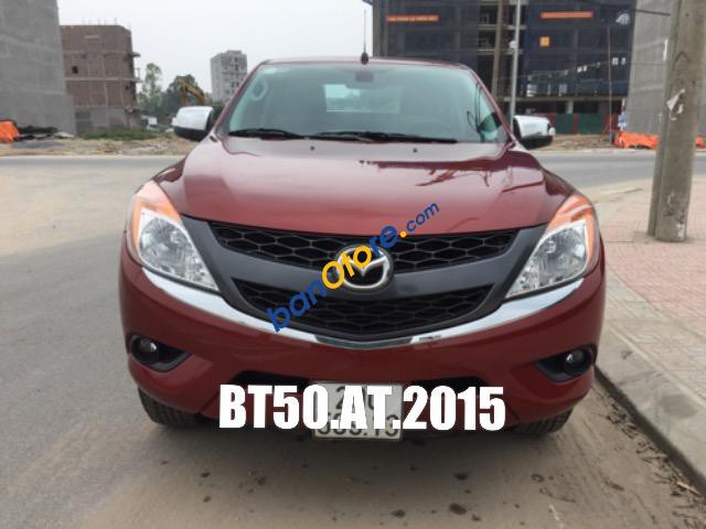 Bán Mazda BT50 2.2L, nhập Thái Lan, SX: Cuối 2015 BS: 29C, số tự động, màu đỏ đun