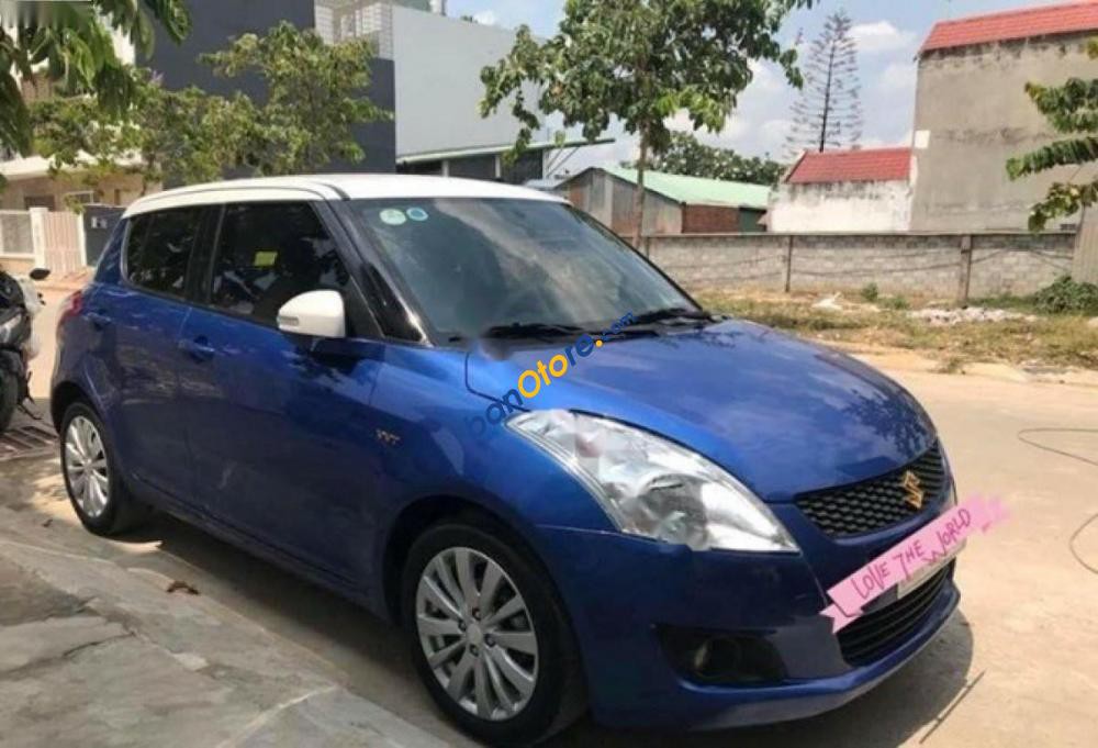 Cần bán lại xe Suzuki Swift 1.4AT đời 2015, màu xanh lam, giá 440tr