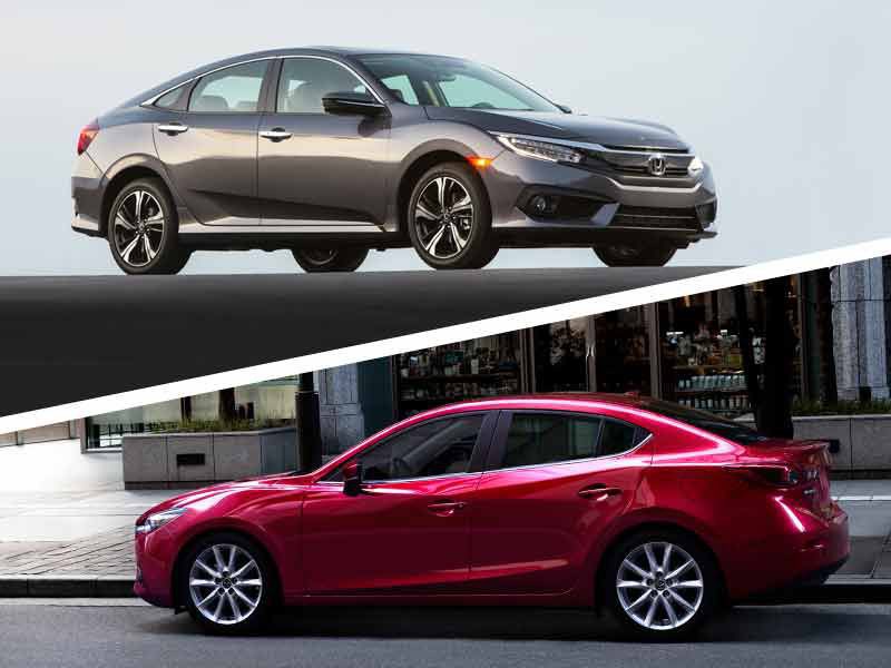 So sánh Honda Civic và Mazda3 sedan