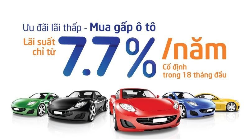 Lãi xuất mua xe ô tô trả góp thấp hấp dẫn