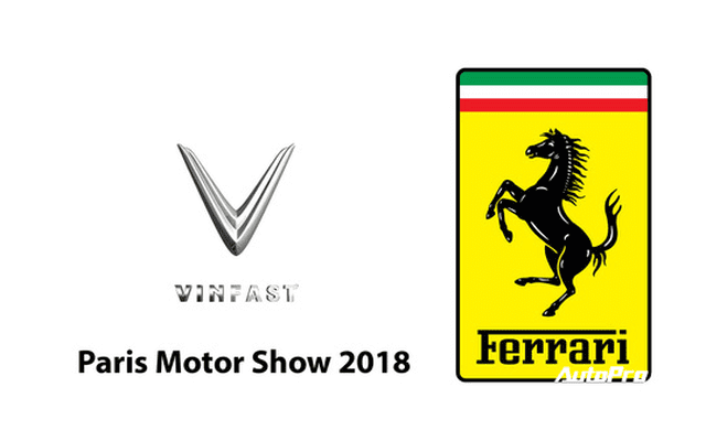 Gian hàng của VinFast nằm kế Ferrari tại Triển lãm ô tô Paris 2018 1