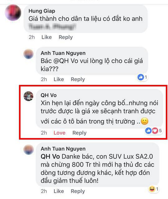 Phó Tổng Giám đốc Vingroup hé lộ giá bán cạnh tranh của xe VinFast 2