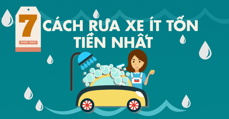 Những cách rửa xe ô tô không làm bạn "hao" tiền a4