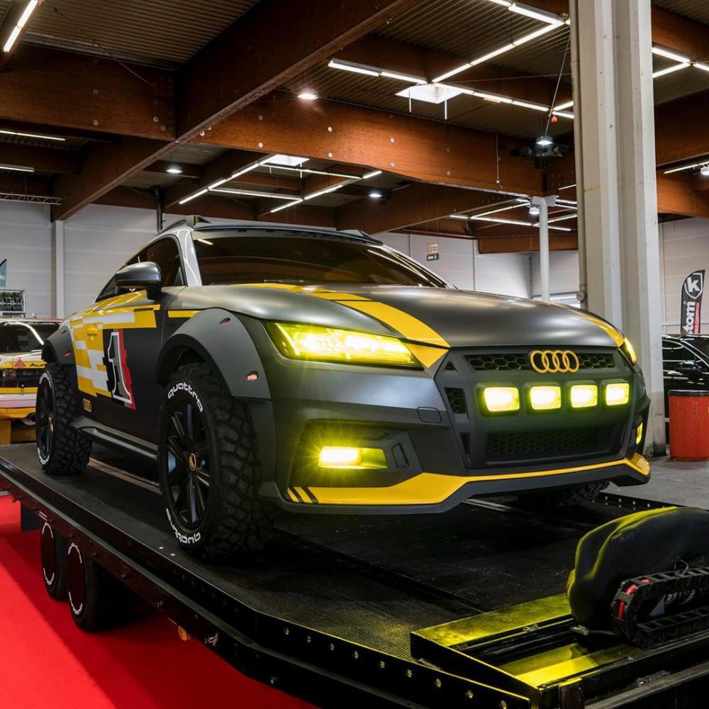 Thiết kế ấn tượng với đèn phụ trợ màu vàng của Audi TT Safari