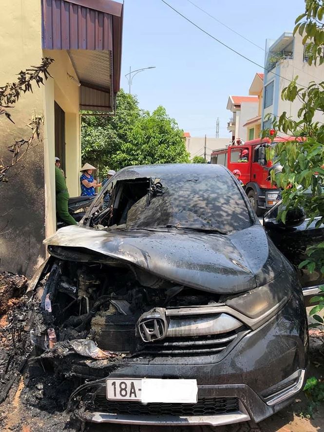 Đã tìm ra nguyên nhân của sự cố cháy xe Honda CR-V ở Nam Định 1