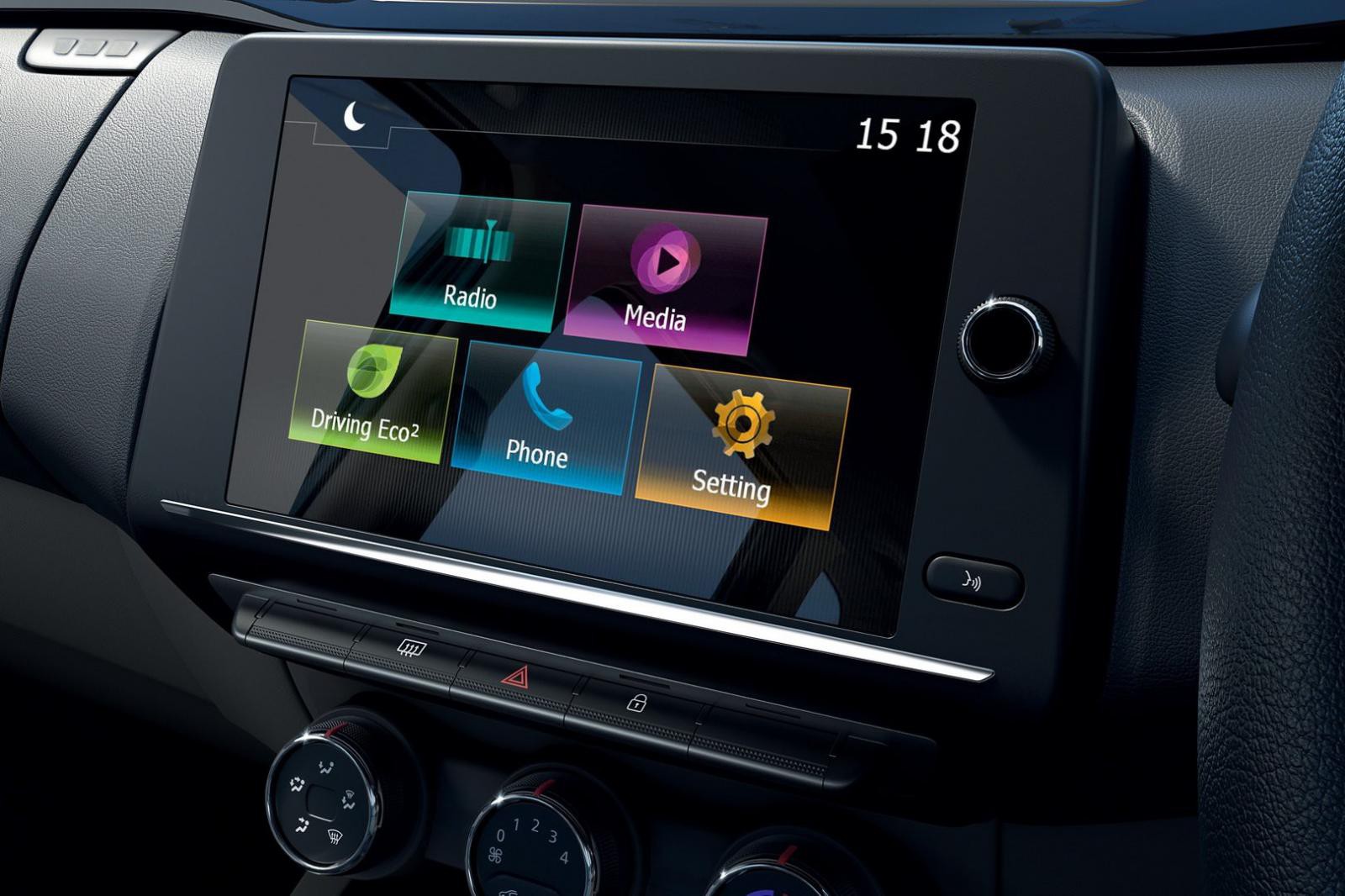 Renault Triber được trang bị màn hình thông tin giải trí 8 inch