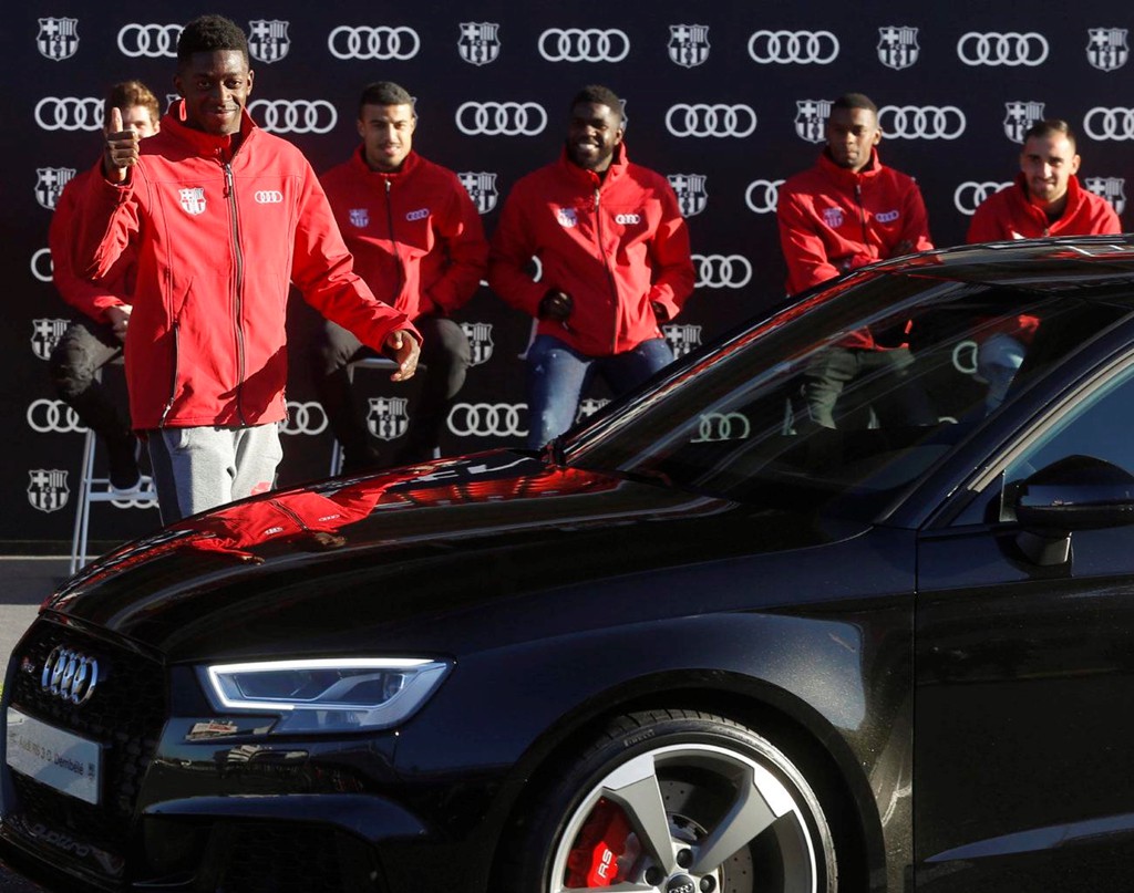 Ousmane Dembele, Sergi Roberto và Samuel Umtiti lựa chọn Audi RS3 Sportback