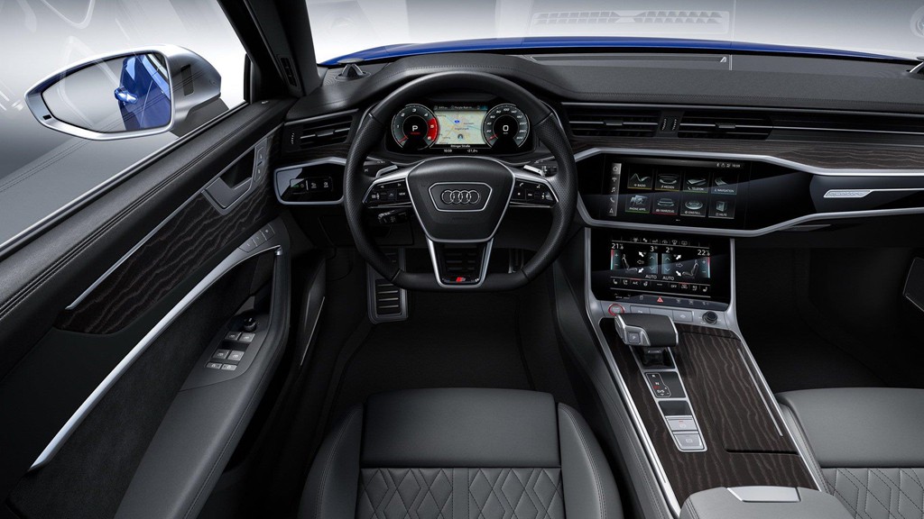 Nội thất của Audi S6 2020 được trang bị công nghệ buồng lái ảo Virtual Cockpit