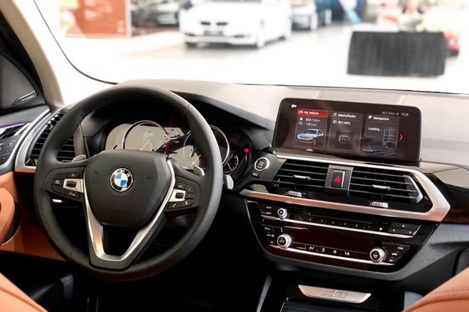 Nội thất BMW X3 2019 không có nhiều thay đổi so với thế hệ cũ