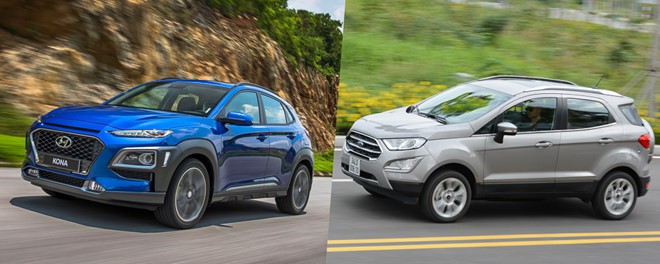 Doanh số giảm, Ford EcoSport có nguy cơ bị “truất ngôi” bởi Hyundai Kona 1