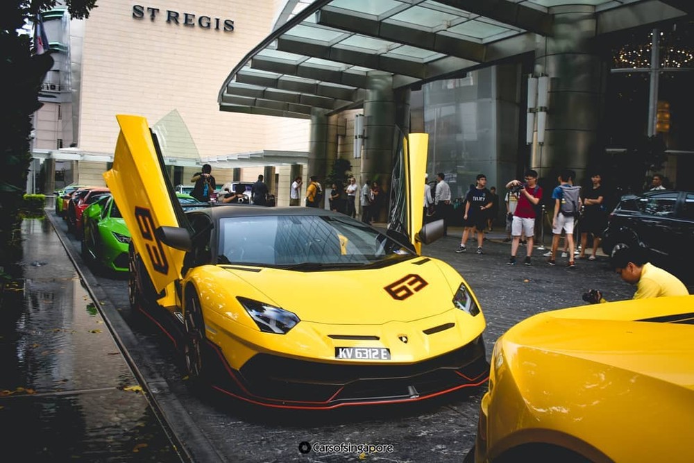 Đường đua F1 Singapore xuất hiện dàn siêu bò Lamborghini của nhà giàu Malaysia 2