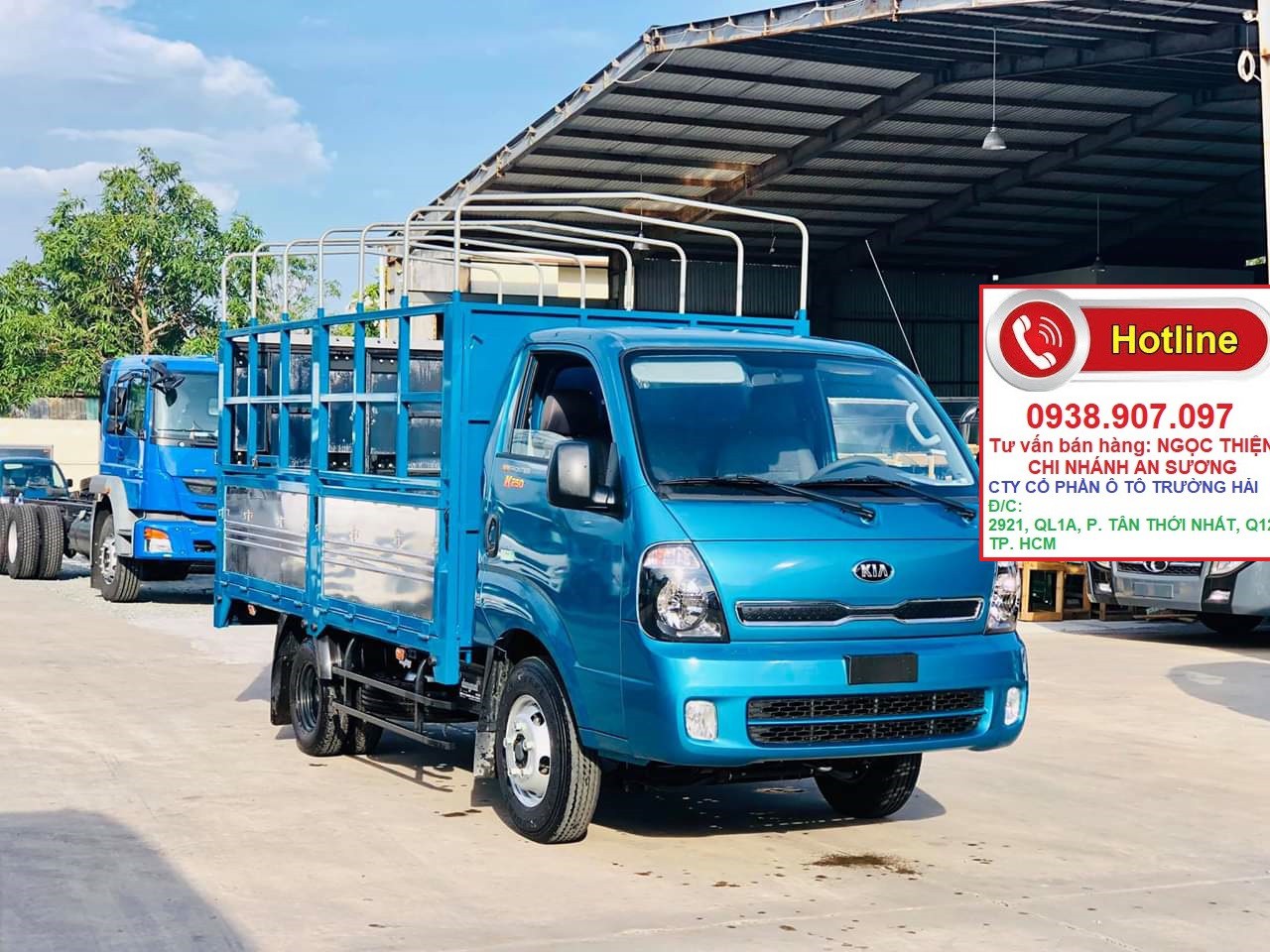 Bán xe tải nhẹ Thaco Kia K200 thùng kín 2 tấn