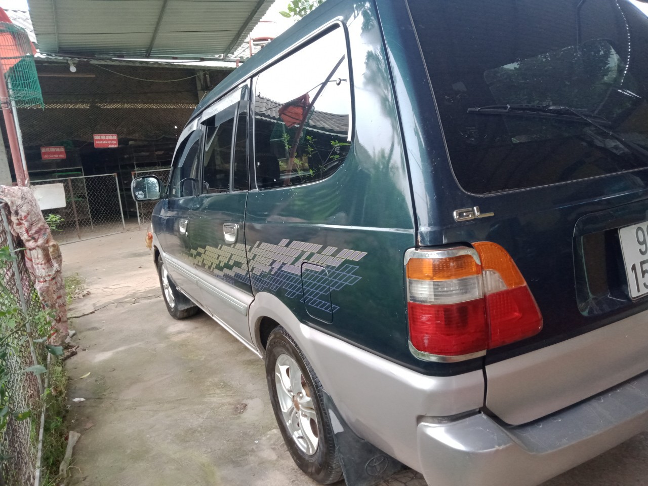 Cần bán gấp Toyota Zace GL đời 2003, màu xanh 158 triệu