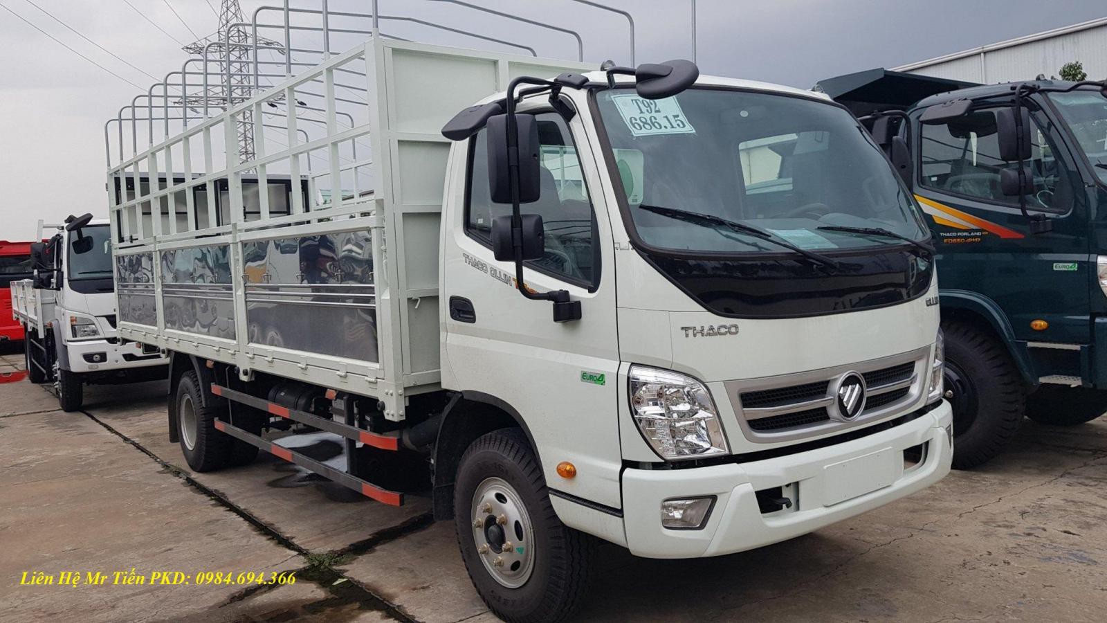 Thaco OLLIN 2020 - Bán xe tải Thaco Ollin 7 tấn thùng dài 6.1m, đóng các loại thùng, hỗ trợ trả góp giá từ 150tr