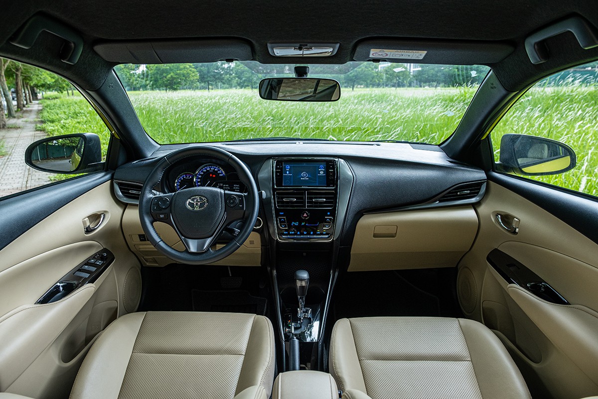 Nội thất của Toyota Yaris 2020.