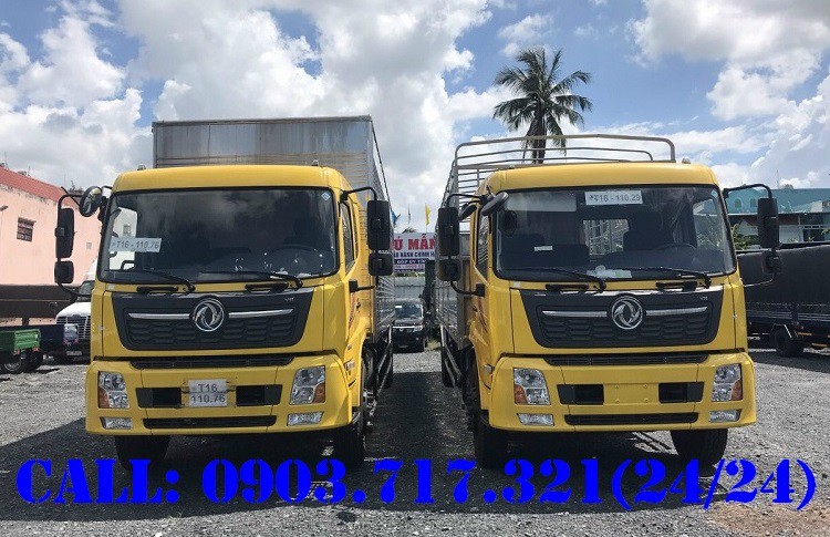 Giá bán trả góp xe tải DongFeng B180 thùng kín 9m7 