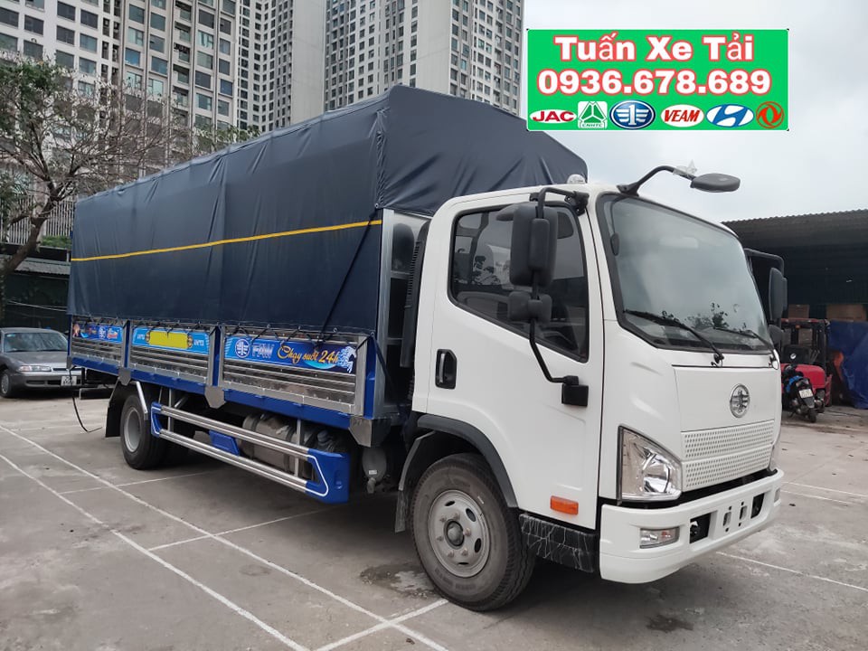 Howo La Dalat 2022 - Bán xe tải Faw 8 tấn thùng bạt dài 6m2,máy Weichai 140PS,giá rẻ nhất