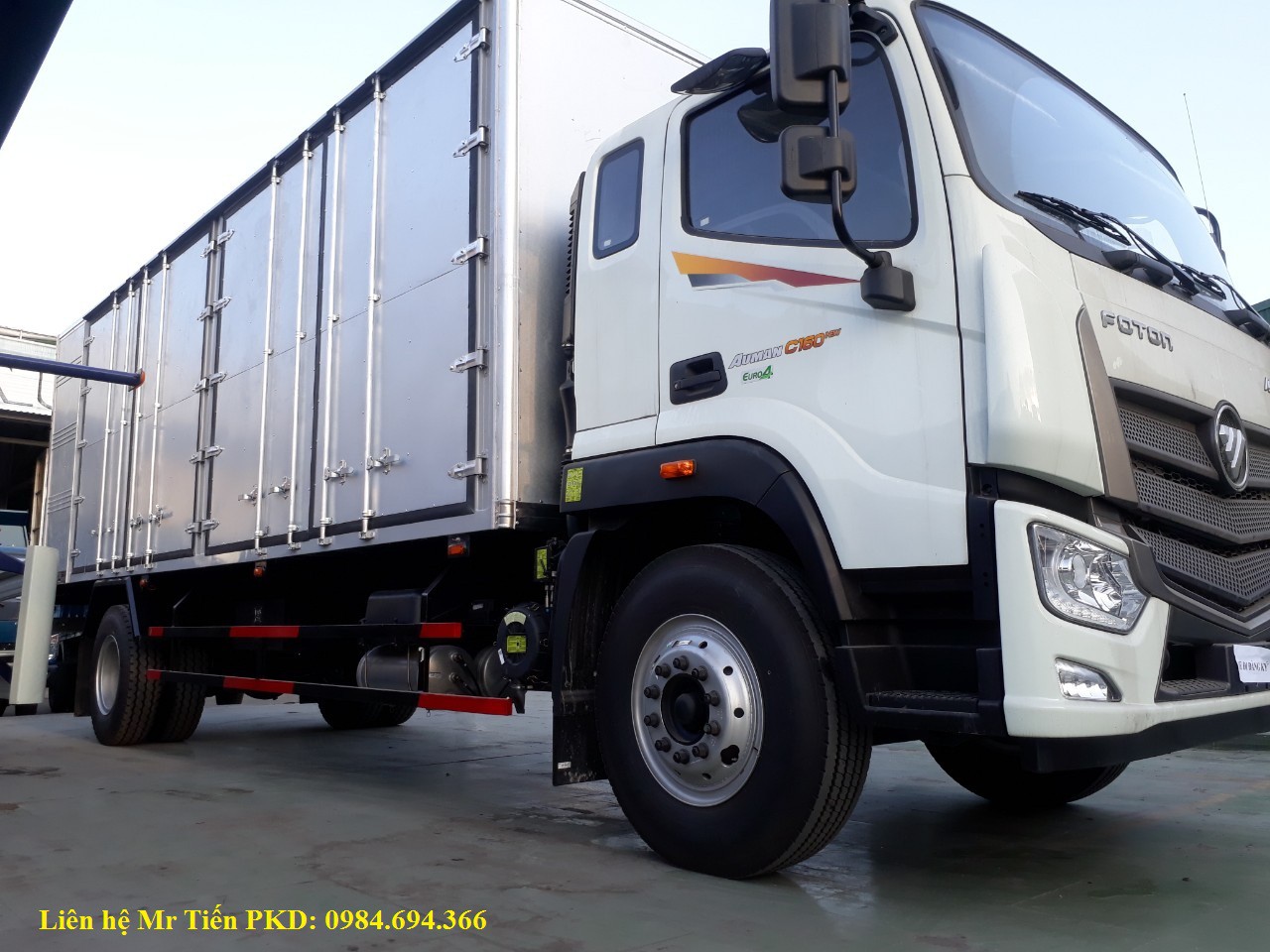 Xe tải Thaco Auman C160 thùng dài 7.4m máy 170 PS, đóng các loại thùng bạt, kín mở 4 cửa hông, hỗ trợ trả góp giá tốt