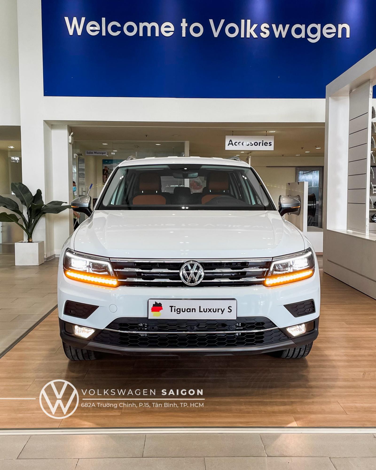Bán Volkswagen Tiguan Luxury S năm 2022, Màu Trắng Sang Trọng ,Tặng Phí trước bạ 50%