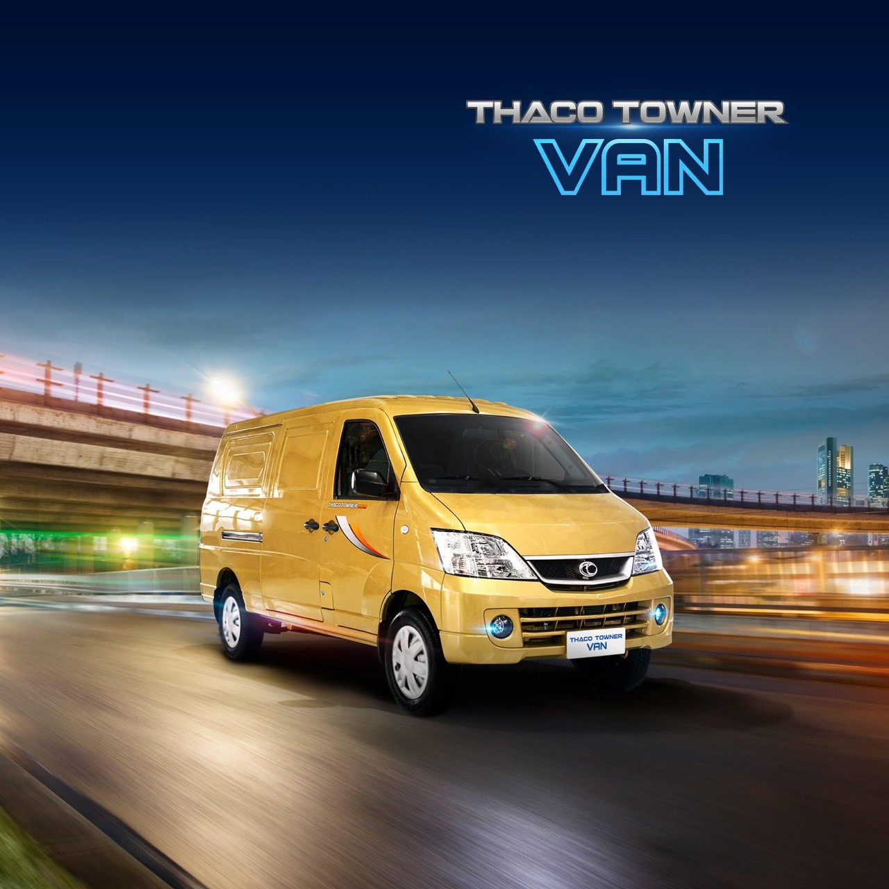 Thaco Towner Van2s chạy full giờ trong thành phố 