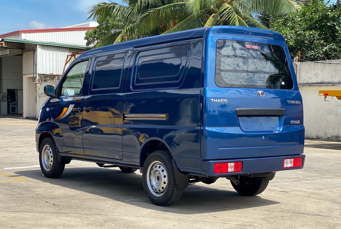 Thaco TOWNER VAN 2 CHỖ 2022 -  Bán Thaco TOWNER VAN 2 CHỖ 2022, màu xanh,máy lạnh theo xe