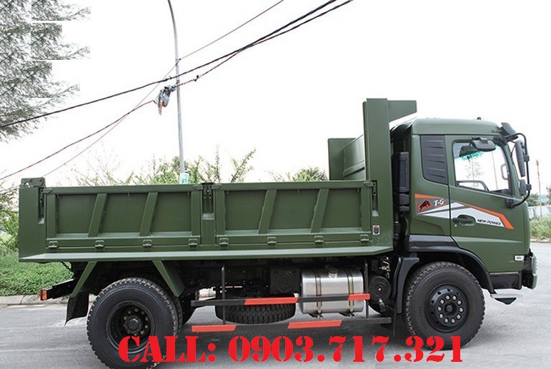 Xe tải 5 tấn - dưới 10 tấn 2017 - Bán xe ben Trường Giang DongFeng 8T5 (DFM8.5B 4x2) ga cơ 