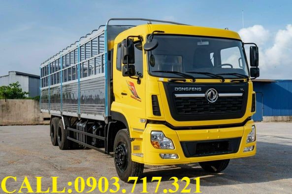 Xe tải Trên 10 tấn 2022 - Bán xe tải DongFeng 3 chân C270 thùng 9m5 giá tốt, hỗ trợ vay vốn cao