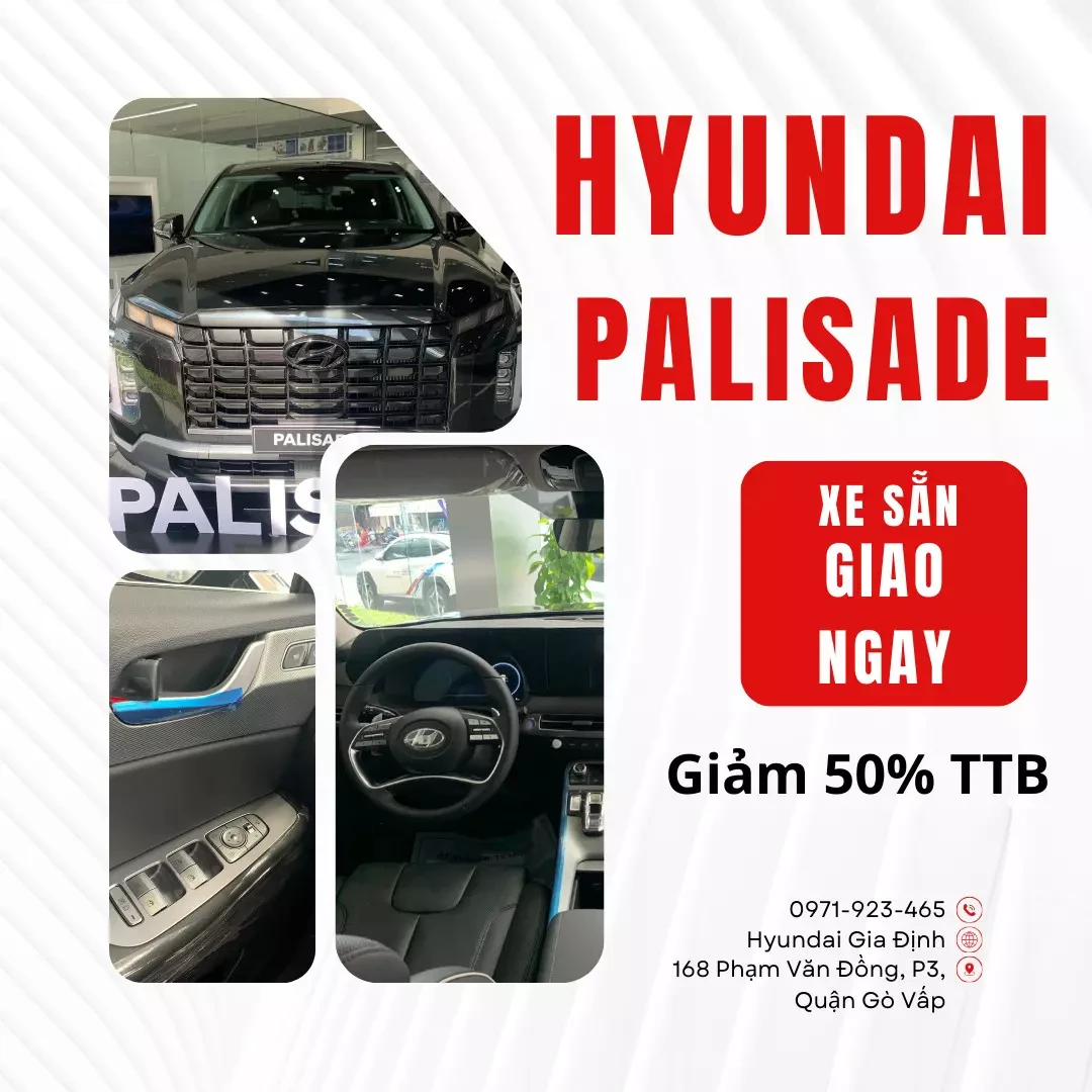 Hyundai Palisade 2023 - ƯU Đãi THÁNG 12 - 2  DÒNG XE CAO CẤP NHÀ HYUNDAI CUSTIN VA PALISADE