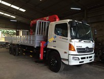 Cần bán xe Hino 500 Series 2016 - Bán xe tải Hino 3 chân gắn cẩu Unic 5 tấn. Bán xe tải Hino gắn cẩu