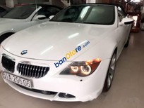 Cần bán BMW 6 Series 2008 - Bán xe cũ BMW 650i màu trắng mui trần, nhập khẩu từ Đức, kiểu dáng thể thao rất ngầu