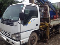 Cần bán Xe tải 5000kg 2008 - Bán xe cẩu cũ Isuzu 1T9 năm 2008, màu trắng, nhập khẩu