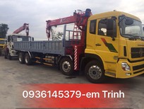 Xe chuyên dùng Xe tải cẩu 2017 - Cty chuyên phân phối xe tải cẩu Dongfeng 4 chân L315 gắn cẩu Unic 8t 10t tại TP.HCM