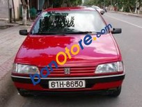 Peugeot 405  Xe  GL 1989 - Bán xe Peugeot 405 GL 1989, màu đỏ, xe nội thất da, máy lạnh đầy đủ