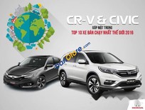 Cần bán Honda CR V  2.4 AT-TG  2017 - Cần bán Honda CR V 2.4 AT-TG sản xuất năm 2017, màu trắng