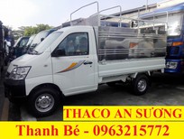 Cần bán xe Thaco TOWNER 2017 - Xe tải Trường Hải Towner 990 thùng mui bạt tải 990kg đời 2017, màu trắng, chỉ từ 80tr