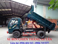 Bán Xe tải 1250kg 2017 - Bán xe Ben Chiến Thắng 4.6 tấn trả góp, giá rẻ
