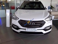 Bán Hyundai Santa Fe 2.4 2017 - Bán Hyundai Santa Fe 2.4 sản xuất 2017, màu trắng