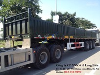 Bán xe oto Xe tải 10000kg 2016 - Đầu kéo, rơ mooc 3 trục, khung xương, sàn phẳng, thành lửng, khung mui 32-33 tấn 2017-2018