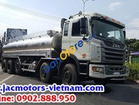 Bán xe oto Xe tải 10000kg 2018 - Bán xe tải Jac 5 chân 19 tấn chở dầu ăn, xe bồn Jac, hỗ trợ trả góp