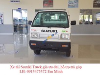 Bán Suzuki Carry   2018 - Bán trả góp Suzuki Truck 650kg thùng lửng, màu trắng, giá tốt