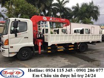Cần bán xe Hino FC 2018 - Cần bán xe tải Hino 4.6 tấn, gắn cẩu+ xe có sẵn + ô tô Tây Đô, Kiên Giang