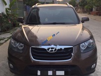 Cần bán Hyundai Santa Fe 2.4 2010 - Bán Hyundai Santa Fe năm 2010, màu nâu, xe đã đi được gần 8 vạn